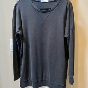 Lot of 3 Crewneck Tunic Sweatshirts Black/White/Burgundy